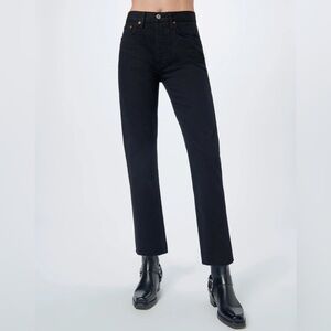 RE/DONE High Rise Stove Pipe Jeans